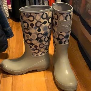 Coach rain boots